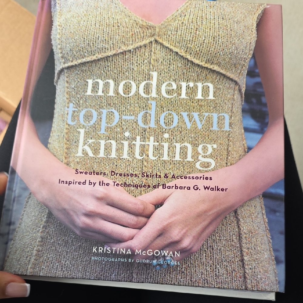 Modern Top-Down Knitting Book by - Gold Cover